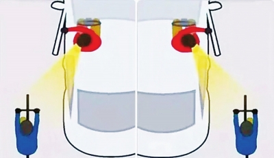 轎車突然開門撞倒騎電車老人 記住“荷式開門法”
