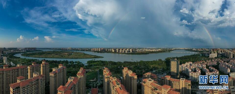 新華全媒+|“天空之眼”瞰海口