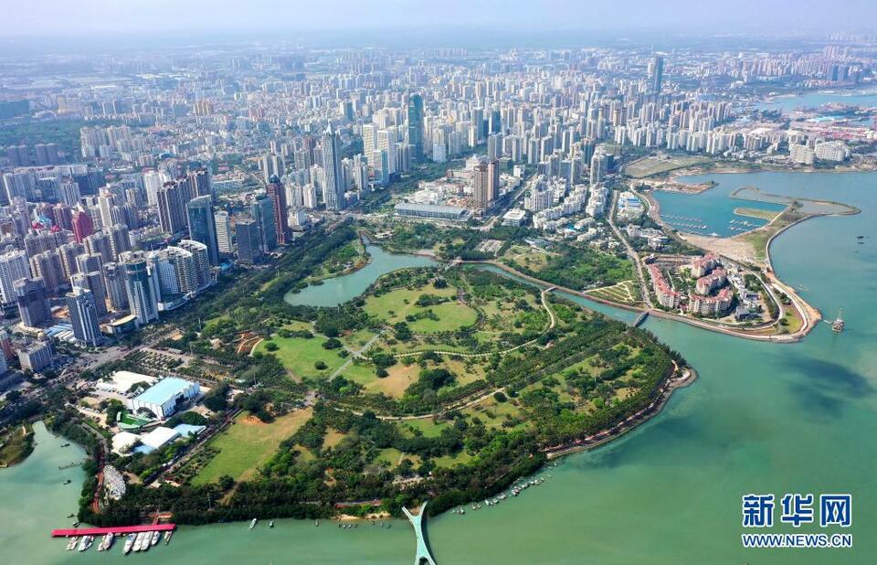 新華全媒+|“天空之眼”瞰海口