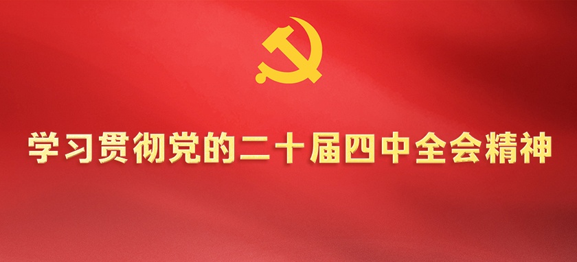 學習貫徹黨的二十屆四中全會精神